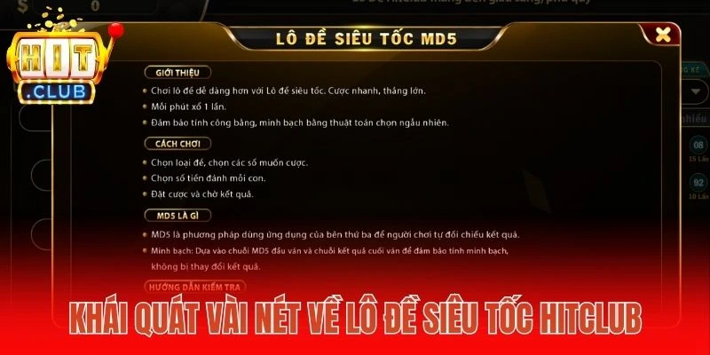 Khái quát vài nét về lô đề siêu tốc Hitclub