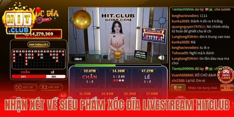 Nhận xét về siêu phẩm Xóc đĩa livestream Hitclub